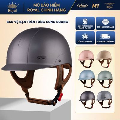 M1 S04 Mũ Bảo Hiểm Nửa Đầu Tại Nhà Sản Xuất | Phong Cách Cá Heo, Sang Trọng, Đệm Da Êm, Đạt Chuẩn