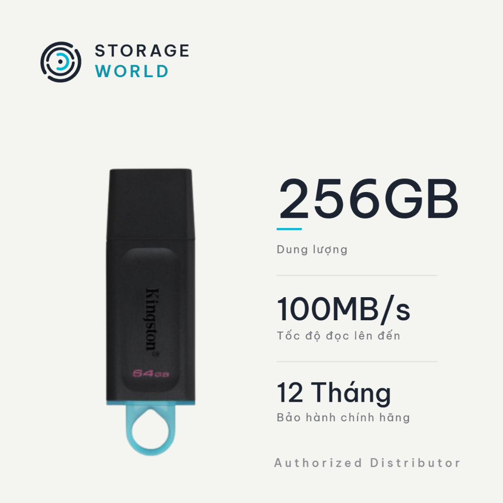 USB Kingston DataTraveler Exodia (64GB/128GB/256GB) USB 3.2 Tốc Độ Cao DTX Nhỏ Gọn