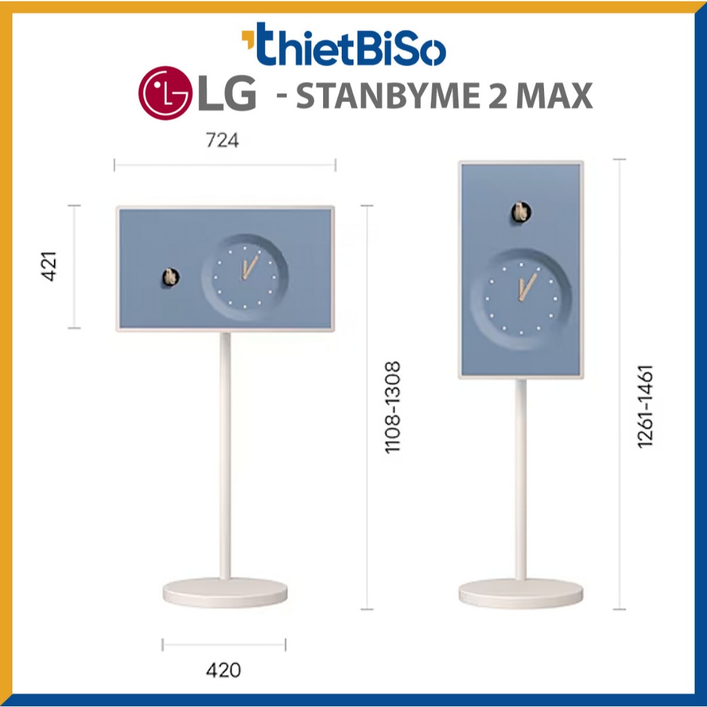 Màn hình di động LG StanbyME 2 Max LX6 2026 32 inch 32LX6BDGA vs LG StanbyME 27LX6TDGA  - Hàng chính