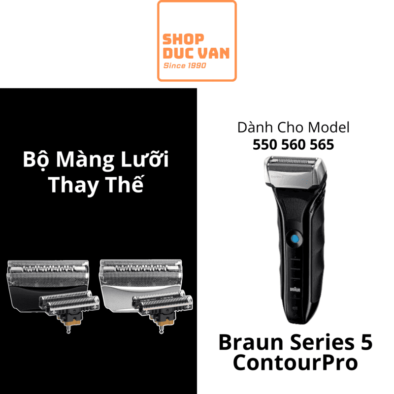 Màng Cạo Braun 51S 51B Cho Máy Braun Series 5 550, 560, 565, ContourPro [Shop Đức Vân ]