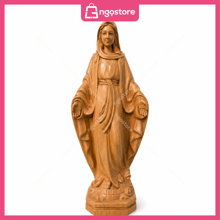 Tượng gỗ Đức Mẹ Ban Ơn (Blessed Mother Wooden Statue)