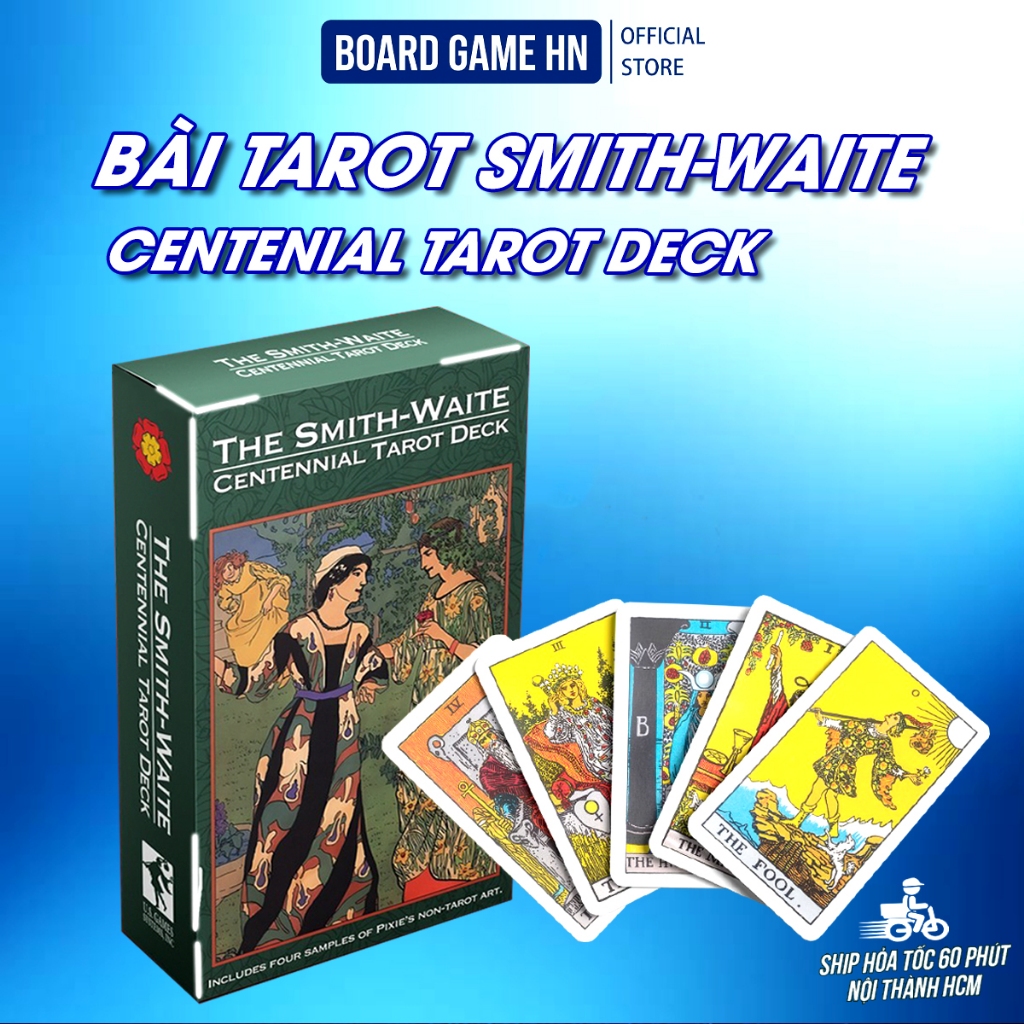 [ BOARDGAME ]Bài Tarot size gốc 7x12 Smith Waite và Tarot The Rider The Magician Smith Waite 78 lá b