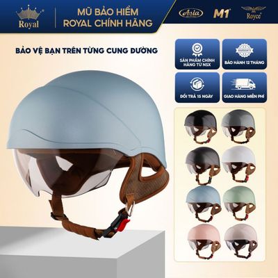 [Độc quyền mở bán] Mũ Bảo Hiểm Nửa Đầu Royal M38k Kính Âm Hottrend, Size L XL, Đạt Chuẩn Xe Máy