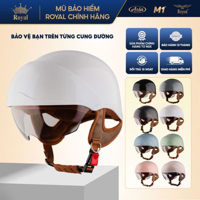[Mở Bán Độc Quyền] Mũ Bảo Hiểm Nửa Đầu Royal M38k Kính Âm Tại Nhà Sản Xuất, Đạt Chuẩn Xe Máy Tại NSX