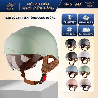 Royal M38k Mũ Bảo Hiểm Nửa Đầu Kính Âm Tại Nhà Sản Xuất, Size L XL Cho Nam Nữ Đi Xe Máy, Bh 12T