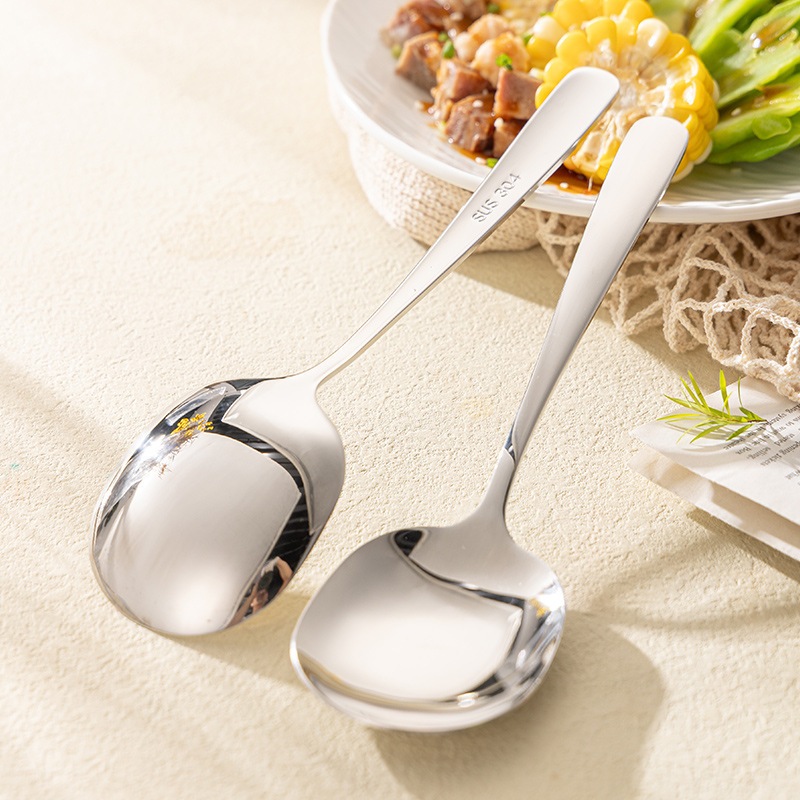 Muỗng inox 316 cao cấp muỗng lớn dùng làm thìa salad muỗng cơm muỗng canh hàng đẹp