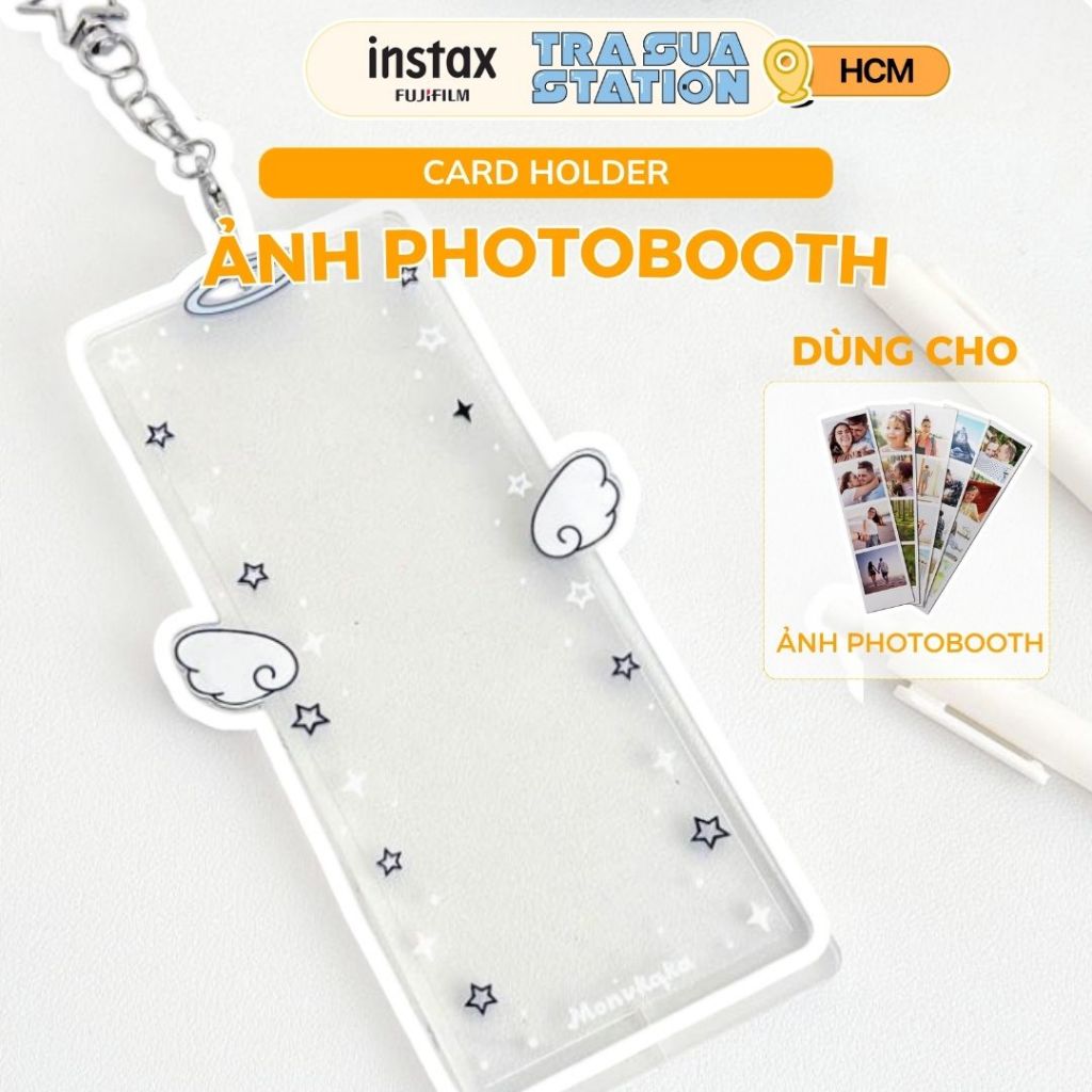 Móc Khóa, Card holder xinh xắn đựng Card, ảnh photobooth nhiều màu dễ thương