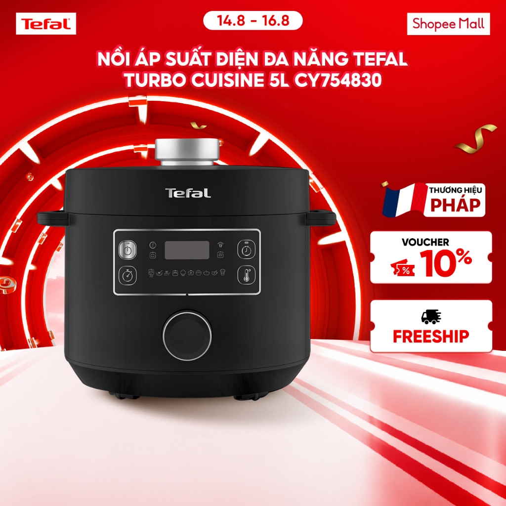 Nồi áp suất điện đa năng Tefal Turbo Cuisine 4.8L CY754830