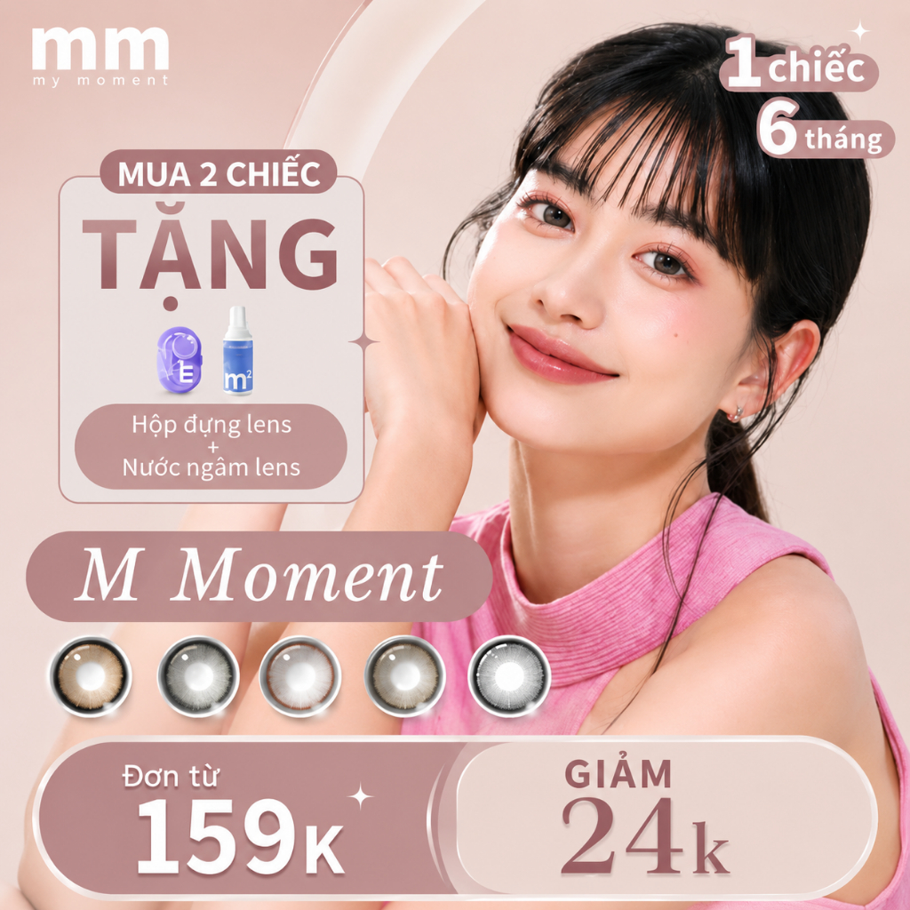 MM M-Moment đen, nâu, xám, hồng, phong cách lai DIA 14.2-14.5mm tự nhiên, phù…