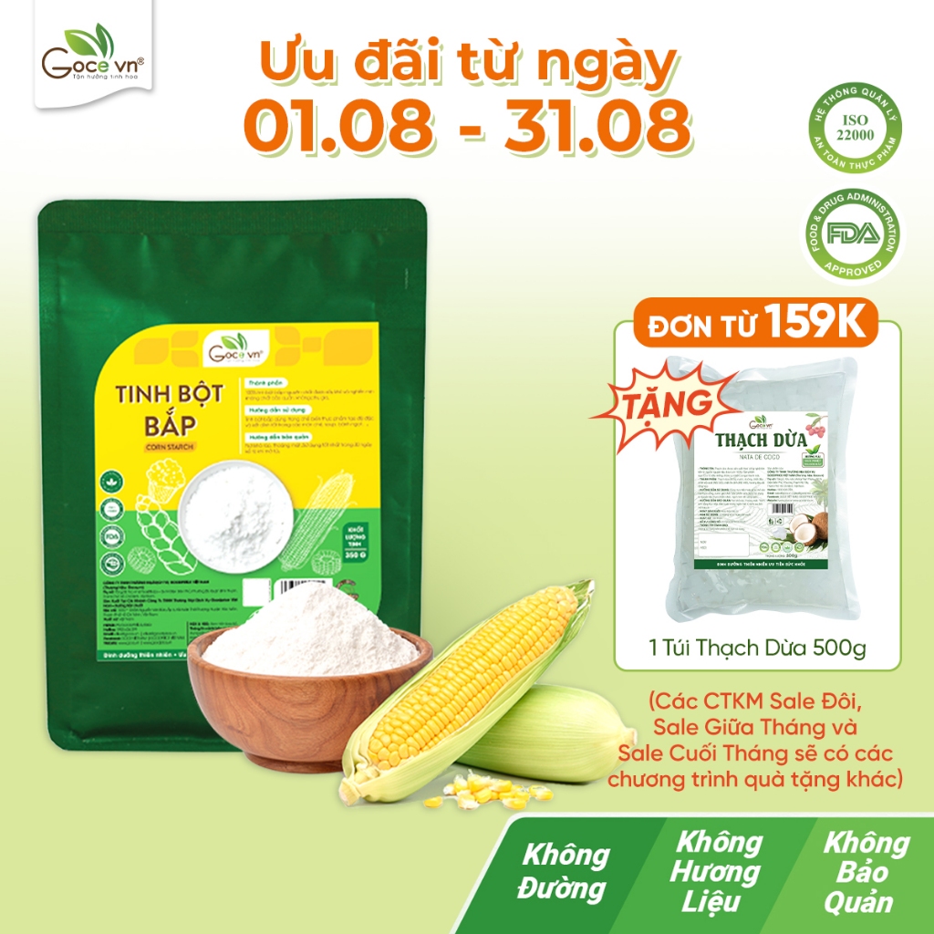 Tinh bột bắp (Tinh bột ngô) Goce - 350g