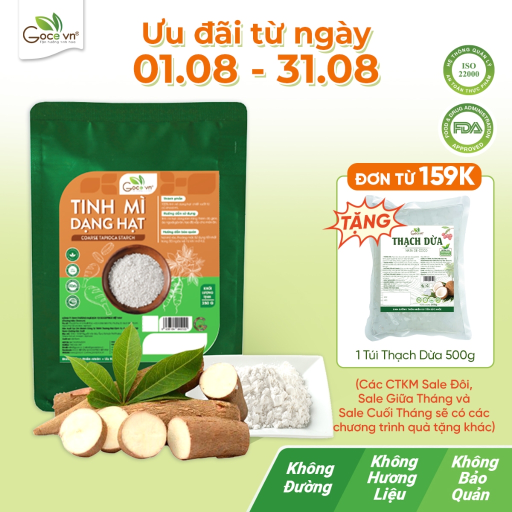 Tinh bột mì dạng hạt Goce - Túi 350g