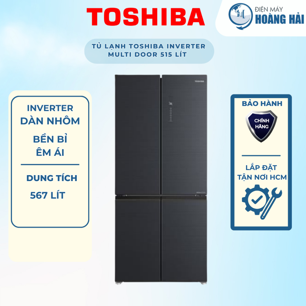 GR-RF677WI-PMV(06)-MG Tủ lạnh Toshiba Inverter 515 lít Multi Door GR-RF677WI-PMV(06)-MG