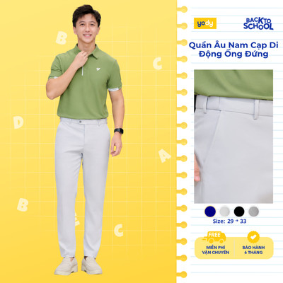 Quần âu nam Yody cạp di động, quần tây vải Polyester nano co giãn thoải mái TRA - MOTR25A087