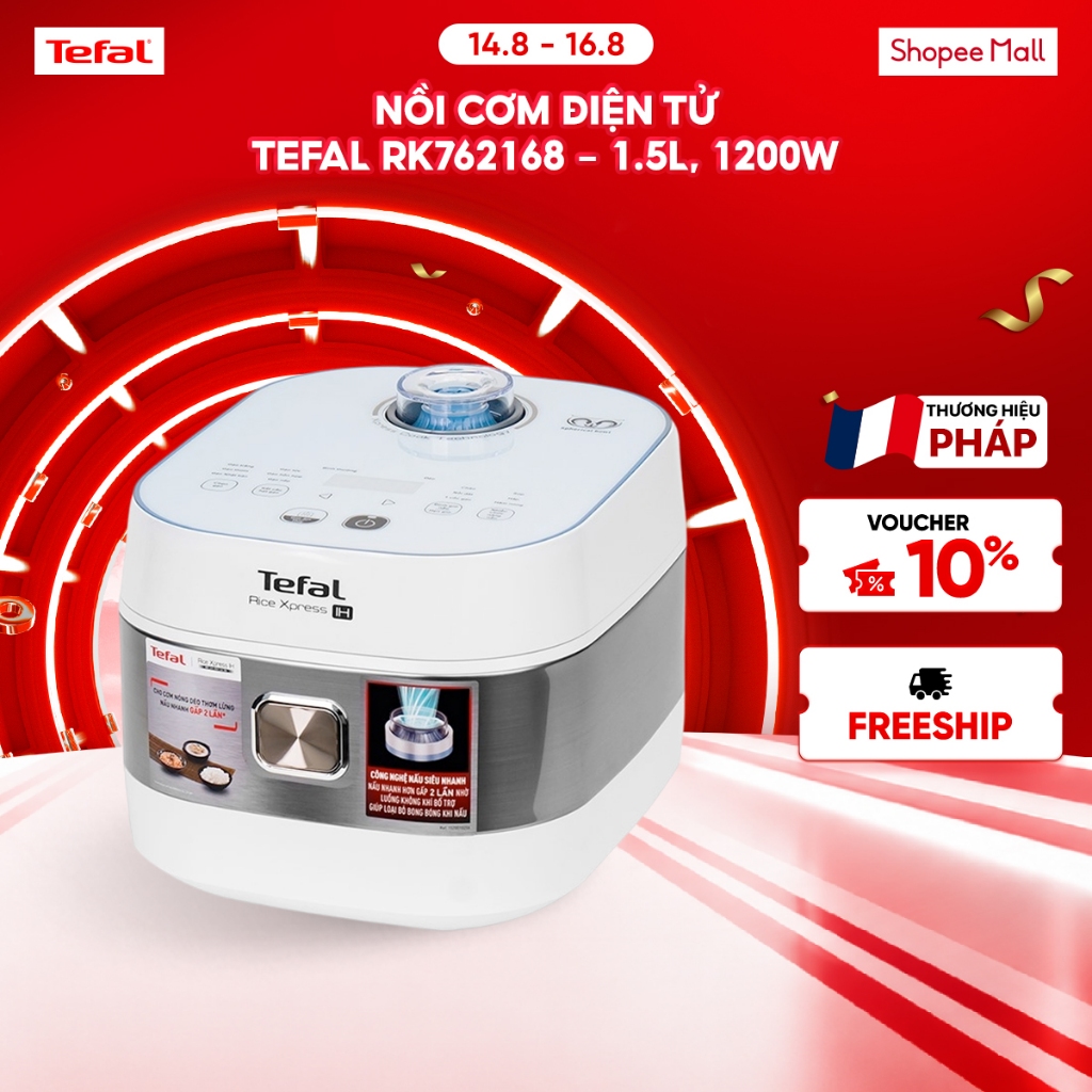 Nồi cơm điện tử Tefal RK762168 - 1.5L, 1200W