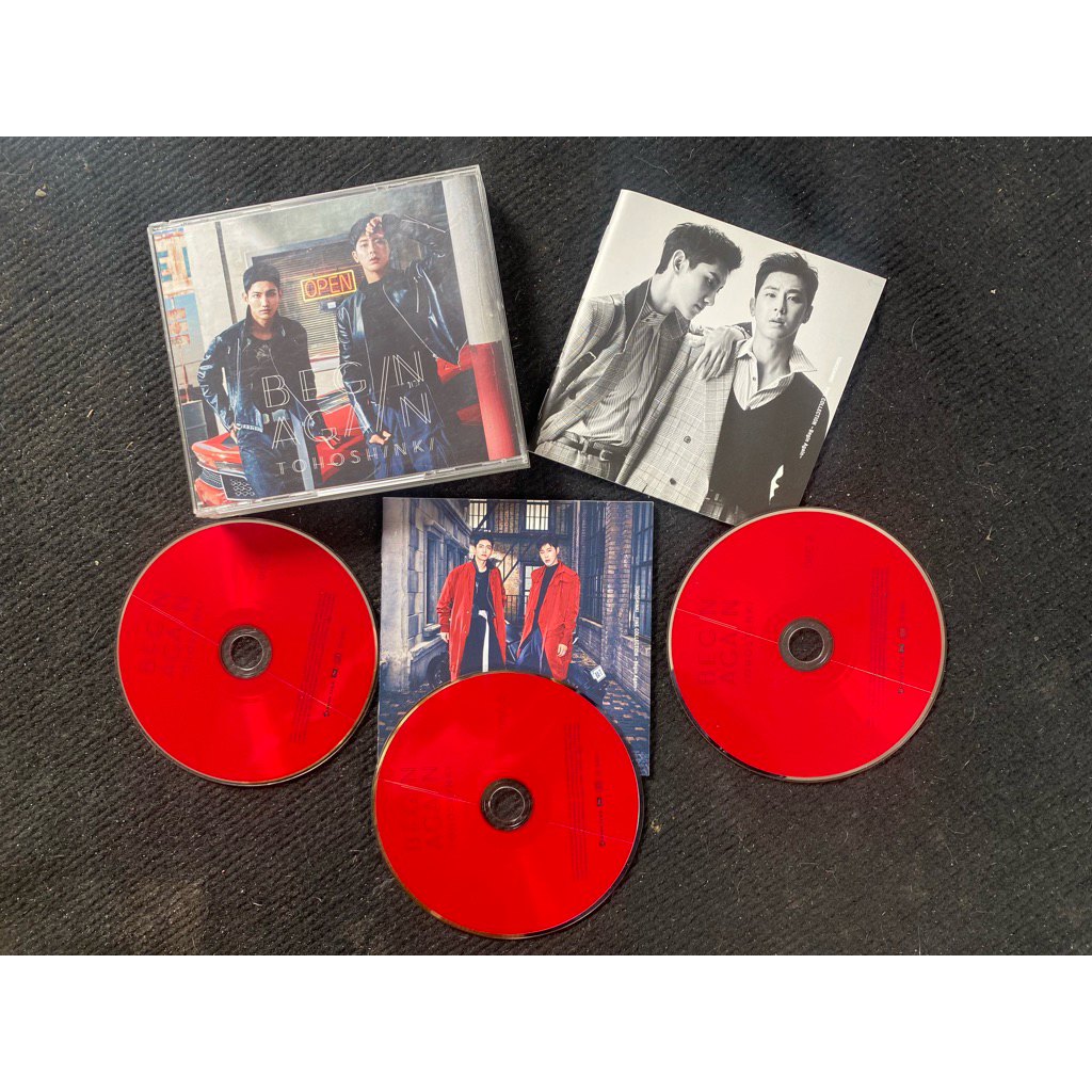 Tvxq Dbsk  album Begin again đã khui seal, gồm 3 cd photobook như hình