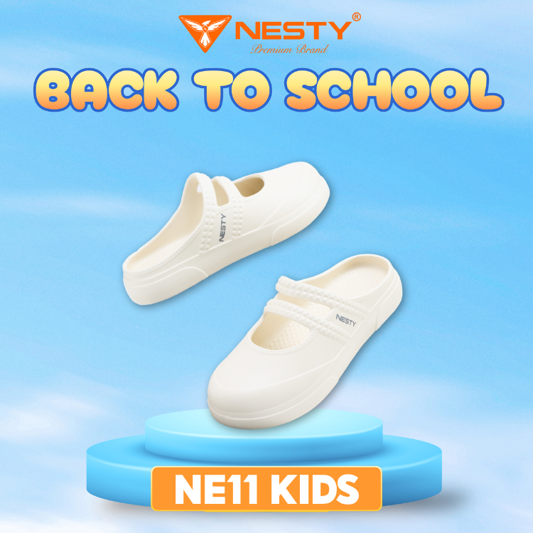 [NE11 KIDS] DÉP SỤC BÚP BÊ TRẺ EM ĐẾ BẰNG NESTY CHẤT LIỆU EVA NGUYÊN SINH ÊM NHẸ ( KO2 )