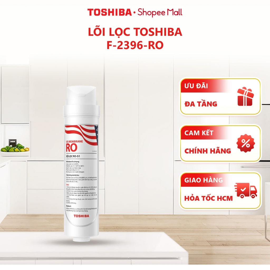 Lõi lọc Toshiba F-2396-RO Dùng cho máy - TWP-N2396SVN(W) - TWP-H2396SVN(W) - TWP-W2396SVN(M)