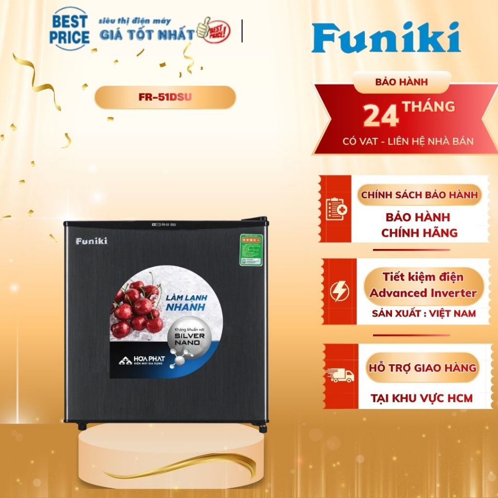 Tủ lạnh Mini 46 Lít Funiki FR-51DSU bảo hành 24 tháng