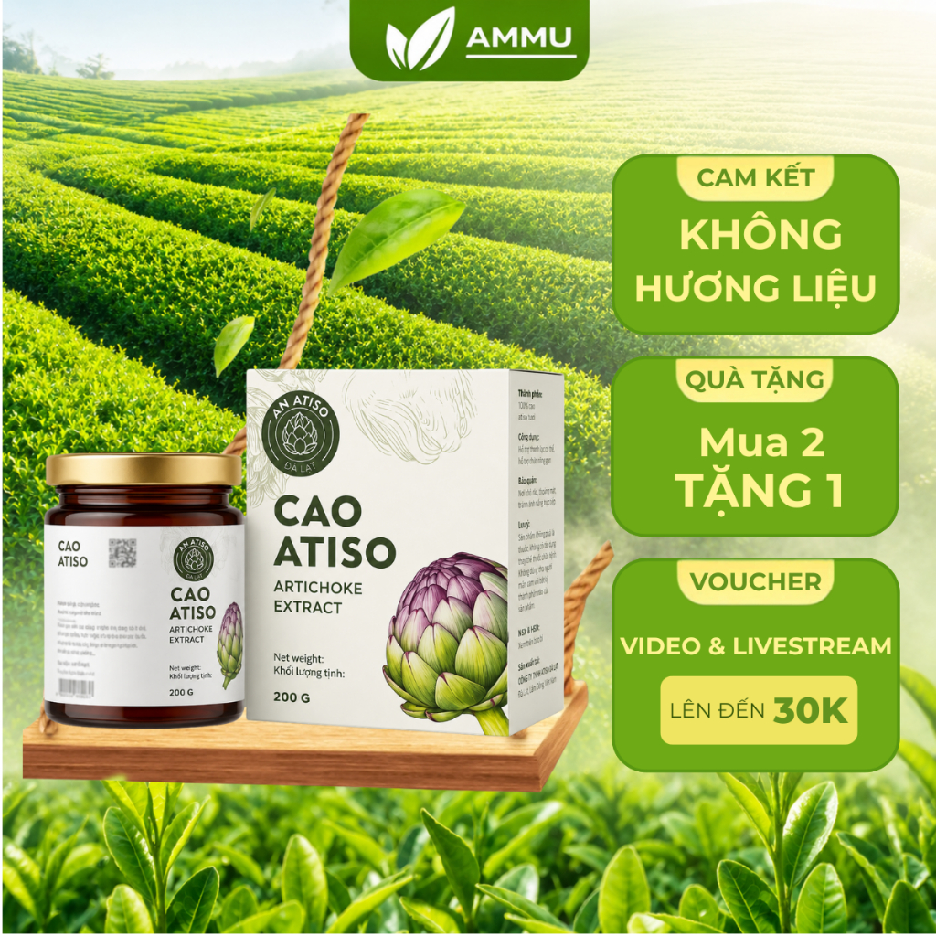 Cao đặc atiso Đà Lạt nguyên chất, cao actiso lá tươi hũ 150gr