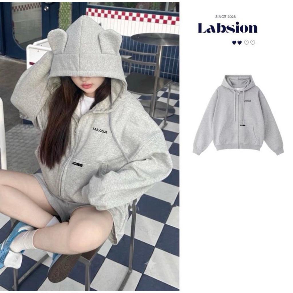 [LABSION] BOXY khoá NHỰA 2 chiều - CÓ TÚI TRONG chất NỈ 2 DA ÉP vải siêu mịn