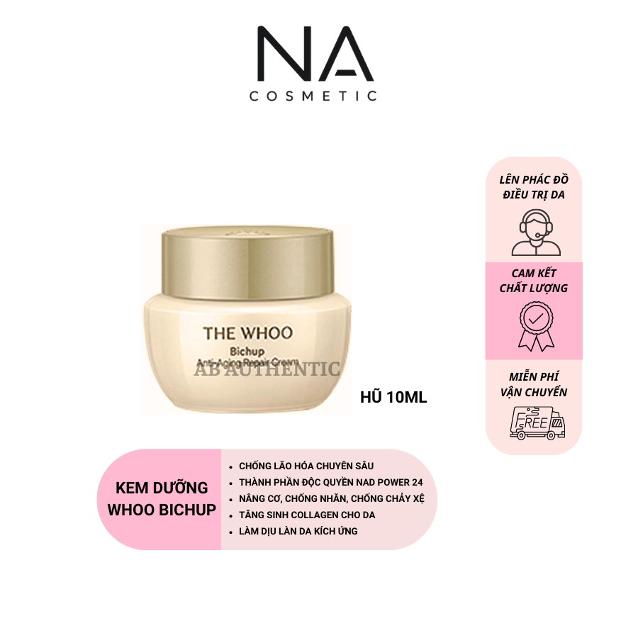 Kem dưỡng Whoo Bichup nâng cơ, chống lão hóa Bichup Anti-Aging Repair Cream 10ml