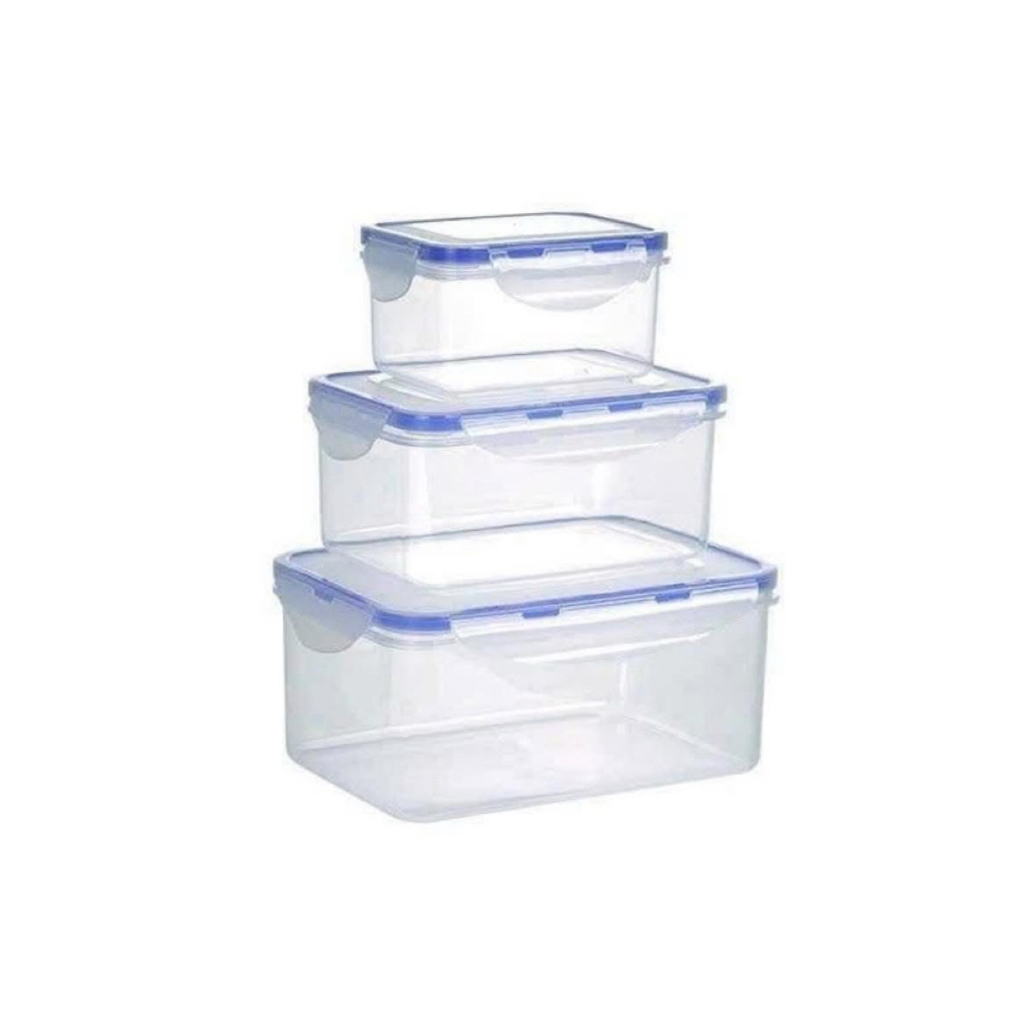 Bộ 3 hộp nhựa chữ nhật đựng thực phẩm Việt Nhật 6530-6532