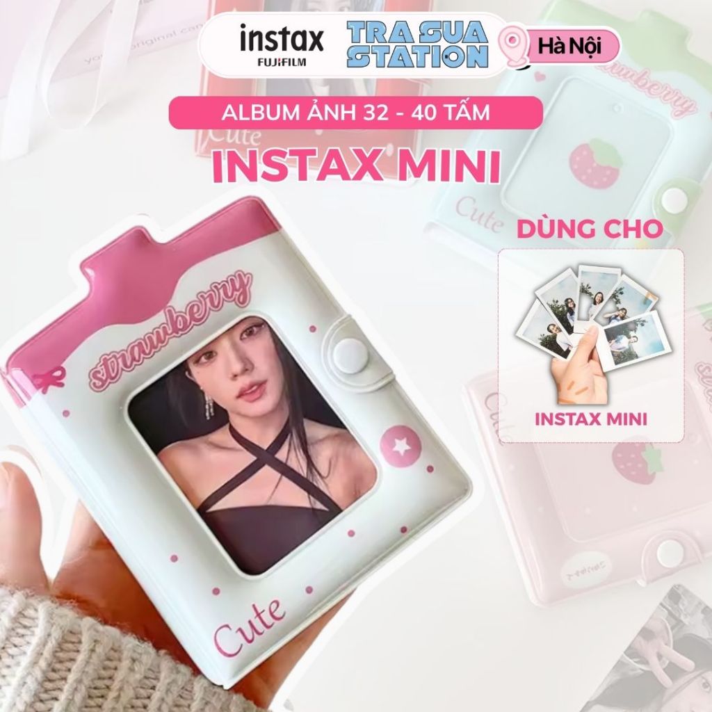 Album ảnh Instax Mini (32- 40 TẤM) Hoạ Tiết - Album Kuromi Melody đựng ảnh thần tượng, đựng card, ản
