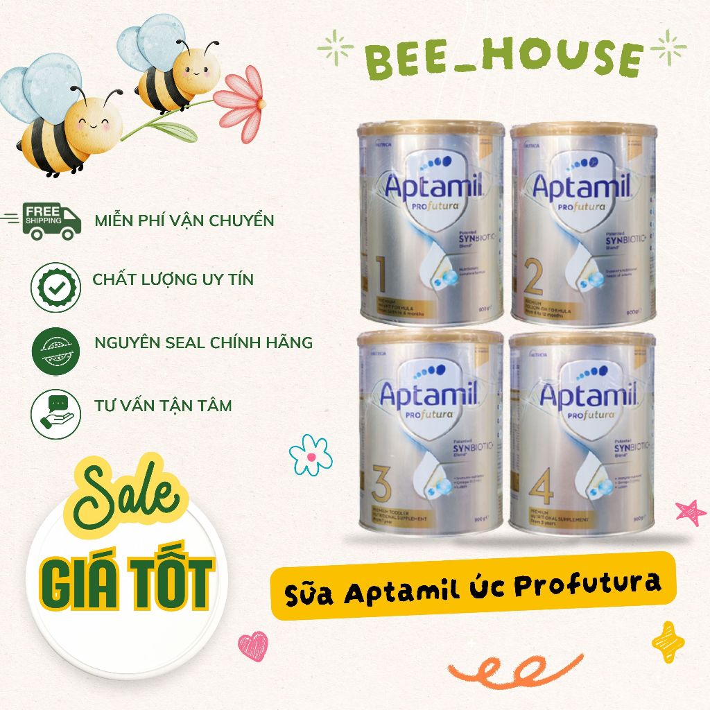[BẮC NAM]Sữa Aptamil Úc hàng chính hãng nội địa Úc 1-2-3-4 800/900gr - Bee House Hà Nội