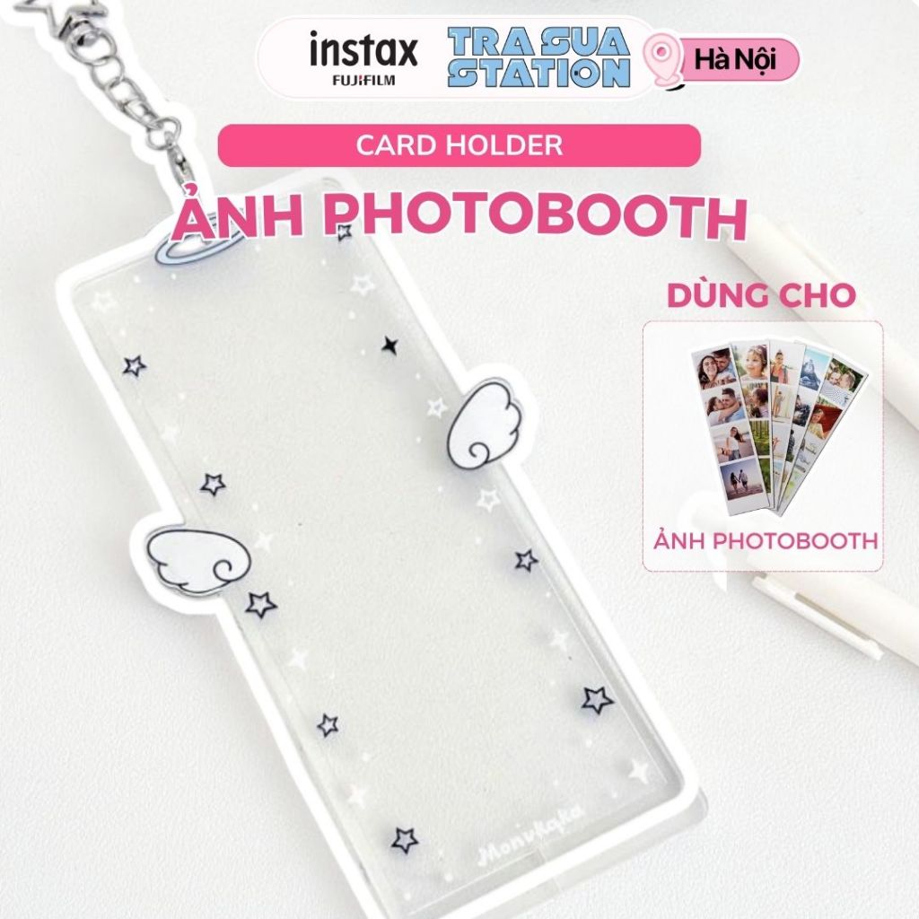 Móc Khóa, Card holder xinh xắn đựng Card, ảnh photobooth nhiều màu dễ thương