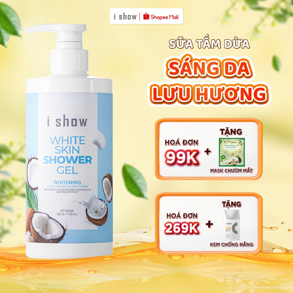 Sữa Tắm Dưỡng Trắng I SHOW Cấp Ẩm Mịn Màng Làm Săn Chắc Làn Da -  iShow White Skin Shower Gel 500ml
