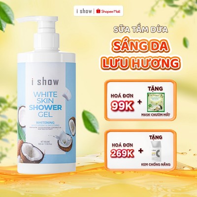 Sữa Tắm Dưỡng Trắng I SHOW Cấp Ẩm Mịn Màng Làm Săn Chắc Làn Da -  iShow White Skin Shower Gel 500ml