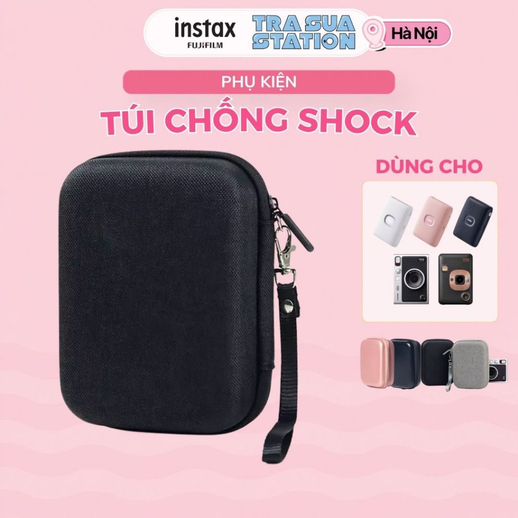 Túi chống sốc CAIUL instax mini link/ instax mini liplay/ instax mini evo - kèm dây đeo