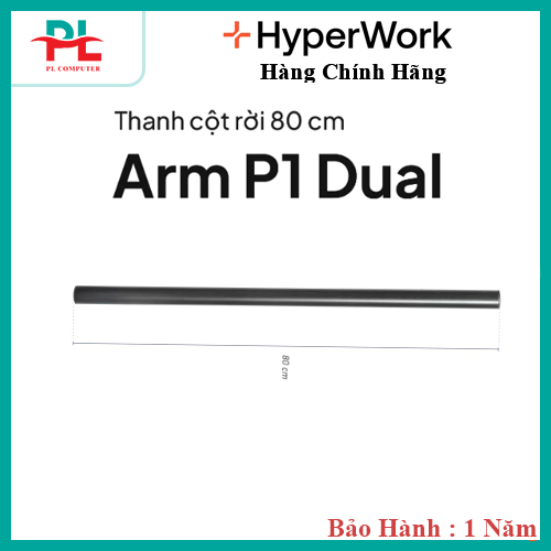 Thanh nối 80cm giá đỡ màn hình HyperWork P1 Dual 2025