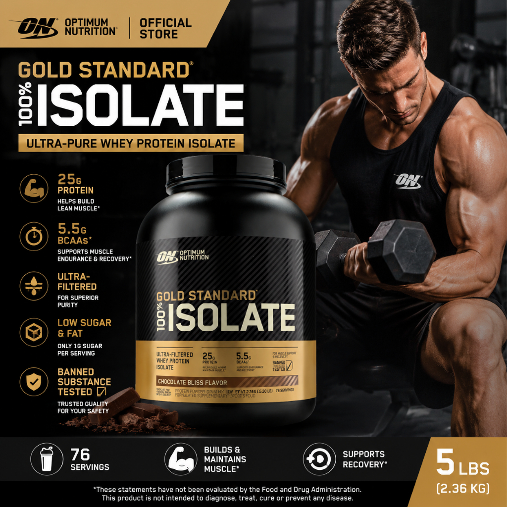 Optimum Nutrition - Gold Standard 100% Isolate [5LBS / 76 Servings] [Gold Standard Isolate] [ON]