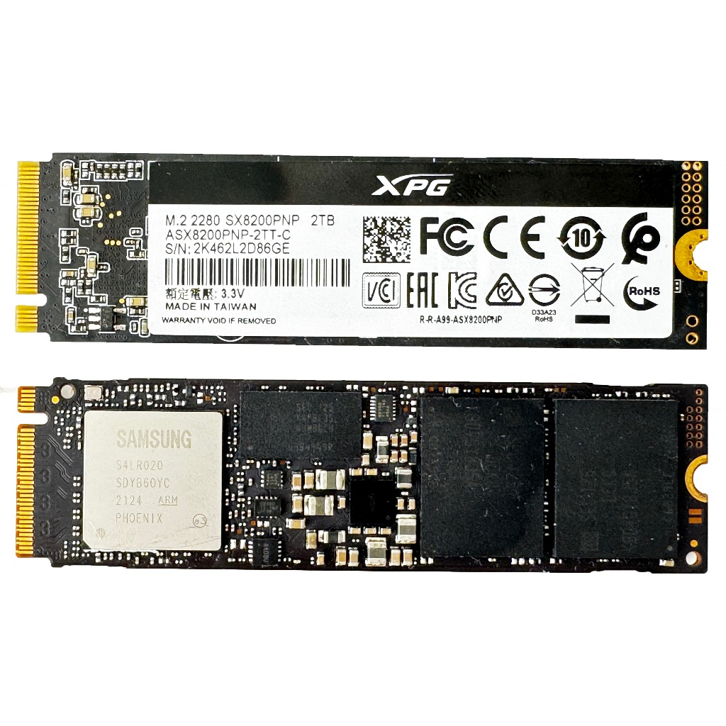 SSD Samsung 970 EVO Plus M.2 2280 & SSD Adata XPG m.2 2280 ASX8200PMP