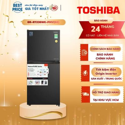 Tủ Lạnh Toshiba Inverter 182 Lít GR-RT236WE-PMV(68) - Ngăn Đông Mềm Cooling Zone, Khử Mùi Kép