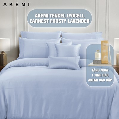 Bộ Chăn Ga 6 món kèm chăn chần bông AKEMI Earnest 1200TC TENCEL™ Lyocell – Đủ size Queen/King