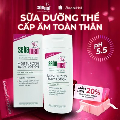 Sữa dưỡng thể cấp ẩm toàn thân cho da nhạy cảm Sebamed pH5.5 (200ml)