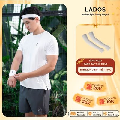 Áo Thun Thể Thao Cổ Tròn Active Sport LADOS-9253 Chất Thun Cao Cấp Co Giãn 4 Chiều, Thoáng Mát, Thoải Mái Vận Động