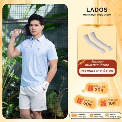Áo Polo Thể Thao Nam Apex Grid LADOS-9256 Chất Thun Co Giãn 4 Chiều, Thoáng Khí, Thoải Mái Vận Động