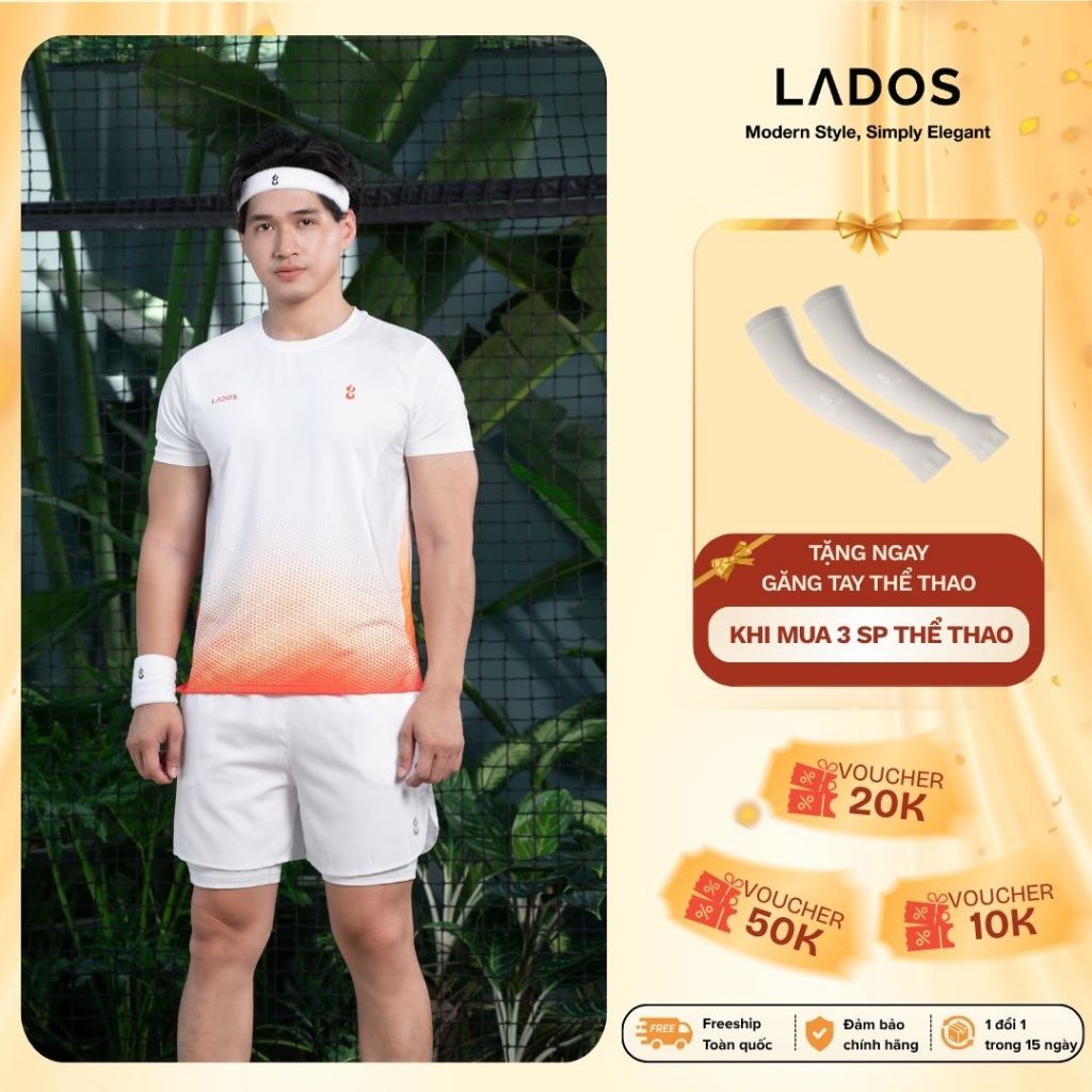 Áo Thun Thể Thao AIR-DOT LADOS-9258 Chất Thun Dệt Mè Lỗ Cao Cấp, Co Giãn 4 Chiều, Thoáng Khí, Thấm H