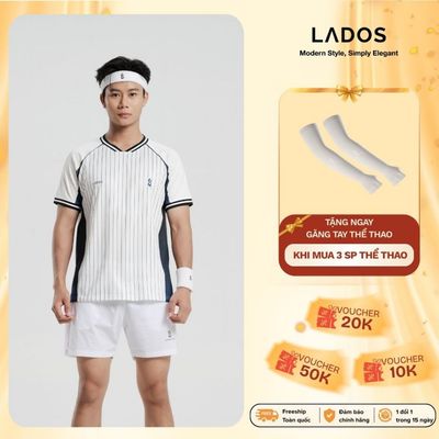 [DEAL MỞ BÁN] Áo Thun Thể Thao Pinstripe Active LADOS - 9278 Vải Dry Dynamic Thoáng Mát, Co Giãn Thoải Mái, Thể Thao