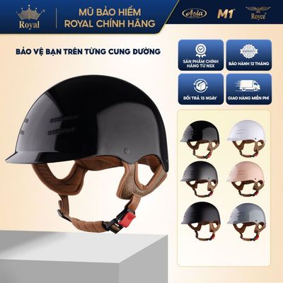 [Nhà Sản Xuất] Mũ Bảo Hiểm Nửa Đầu Royal M299 Form Cá Heo - Nam Nữ Đi Xe Máy - BH 12 Tháng Tại NSX