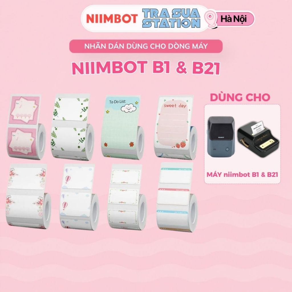 Giấy nhãn màu NIIMBOT dùng cho máy in label B21 / B1 (B Series)