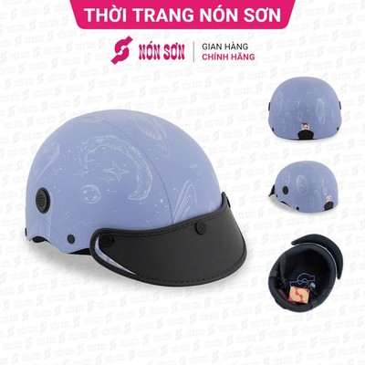 Mũ bảo hiểm lỗ thông gió họa tiết NÓN SƠN chính hãng BMP-TM451