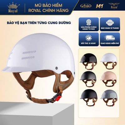 Royal M299 Mũ Bảo Hiểm Nửa Đầu Chính Hãng Form Cá Heo - Nam Nữ Đi Xe Máy - BH 12 Tháng Tại NSX