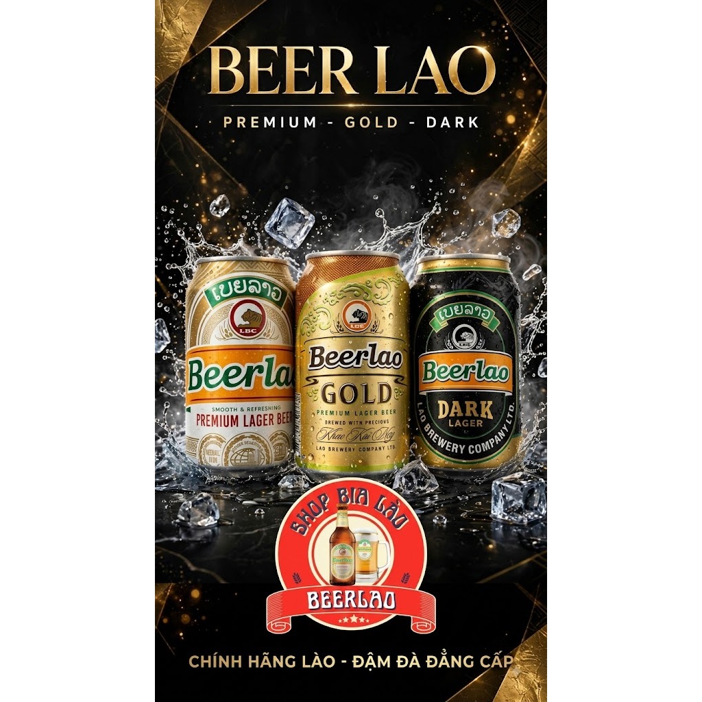 BEER LÀO THÙNG 24lon 500ml 330ml 5%vol (LƯU Ý 2 SẢN PHẨM TRONG 1 ĐƠN HÀNG)