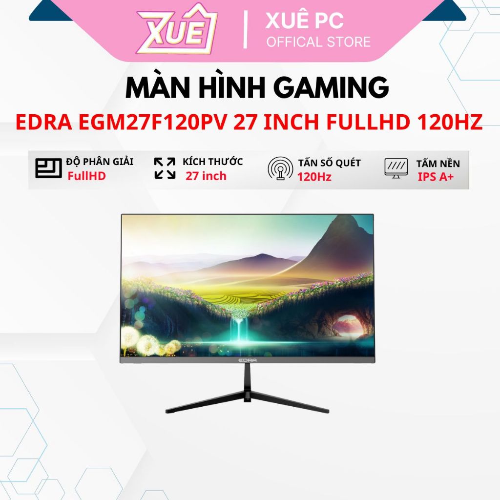 Màn hình Gaming EDRA EGM27F120PV 27 inch FullHD 120Hz