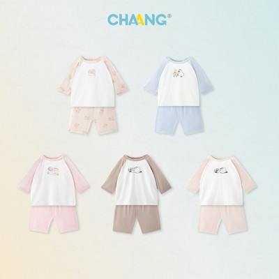 [CHAANG 6M-5Y] Bộ raglan lửng Friend cho bé gái và bé trai