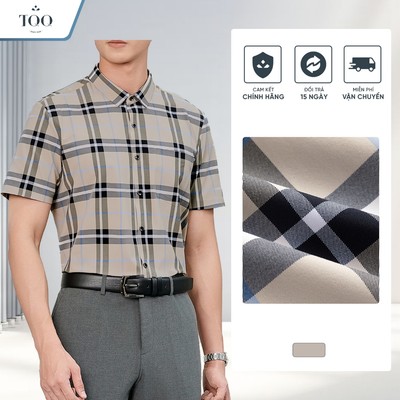 Áo Sơ Mi Nam TQQ Vải Lụa Băng Co Giãn Đa Chiều Đanh Lì Mịn Mát Không Nhăn TQQ SMK11C